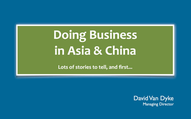 Business in Asia Lecture